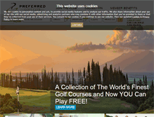 Tablet Screenshot of preferredgolf.com